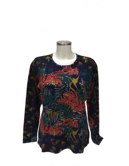 Maglia in Viscosa fantasia Giungla Luisa Viola