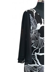 Abito doppiato fantasia fiori, Luisa Viola 2