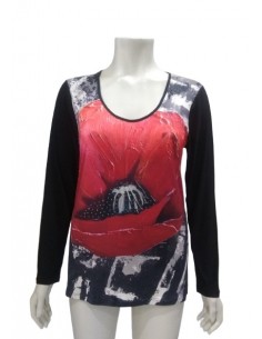 Casacca con stampa, Donna Gi