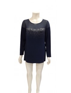 Casacca con tulle e brillantini, Donna Gi