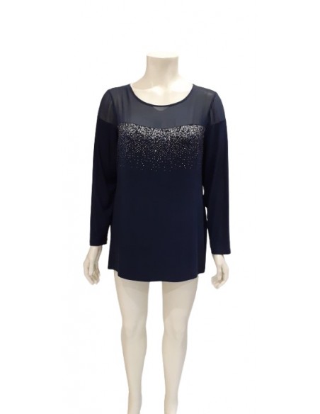 Casacca con tulle e brillantini, Donna Gi