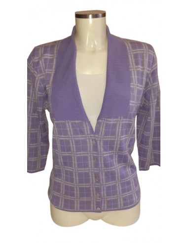 Twin set Glicine con top bianco Federica B