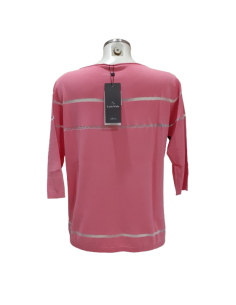 Maglia filo, con stampa fiori, Luisa Viola 2