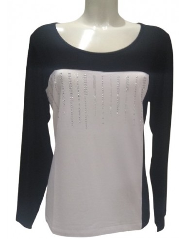 Maglia in viscosa con brillantini, Luisa Viola