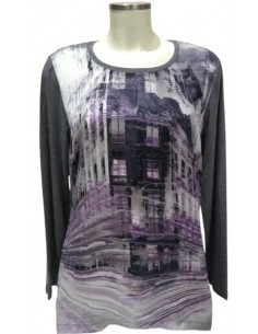 Casacca stampata effetto seta, Luisa Viola