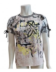 Maglia scollo a barca Barbara lebek laccetto maniche