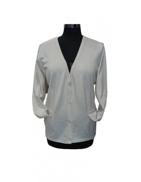 Cardigan in viscosa, Barbara Lebek