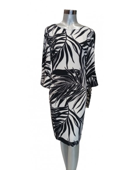 Abito fantasia foglie, Carla Ferroni