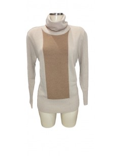 Pullover collo ad anello,...