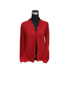 Cardigan corto con frange, Alma Righi