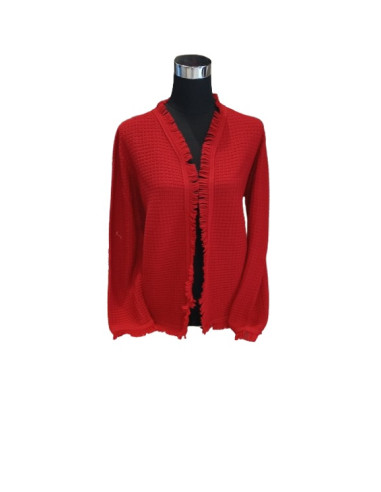 Cardigan corto con frange, Alma Righi