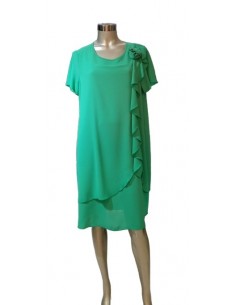 Abito verde con fiore, Elena