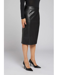 Gonna a Tubino in fashion leather, Mara Venier per Luisa Viola 2