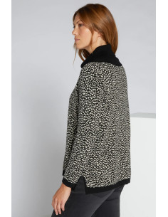 Maglia jaquard, Collo ad anello, Luisa Viola 2