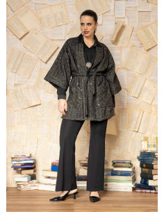 Giaccone manica 3/4 effetto brillantinato , Quiin 21 2