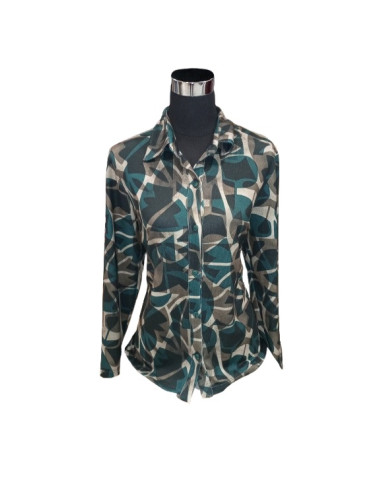 Camicia fantasia, in Flanella, Perla