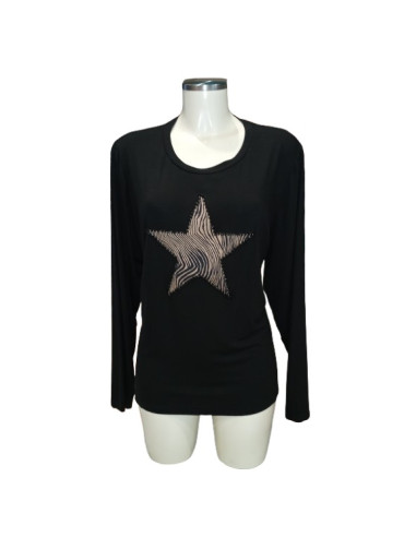 Maglia in viscosa con disegno stella, Quiin 21