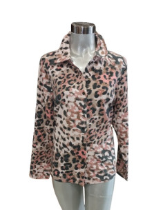 Camicia fantasia, tessuto elasticizzato, Barbara Lebek