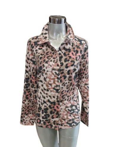 Camicia fantasia, tessuto elasticizzato, Barbara Lebek