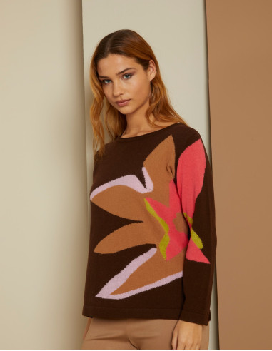 Maglia disegno fiore, Luisa Viola