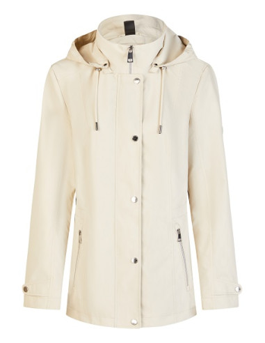 Nuova Collezione: Impermeabile con cappuccio doppia abbottonatura, Barbara Lebek