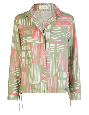 Nuova Collezione:Camicia in viscosa con coulisse, Barbara Lebek