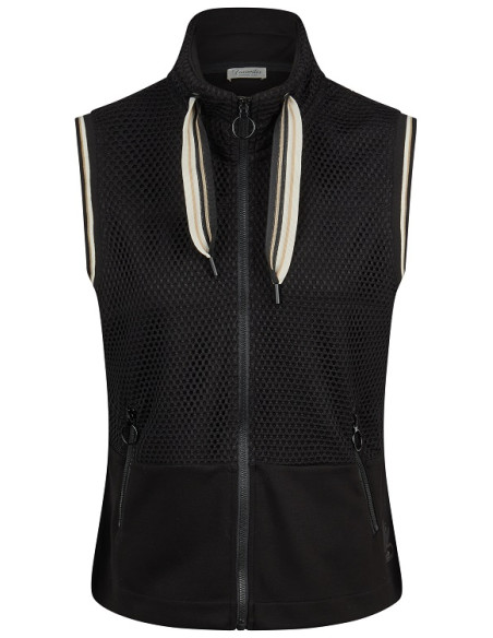 Nuova Collezione:Smanicato in viscosa con cerniera, Barbara Lebek